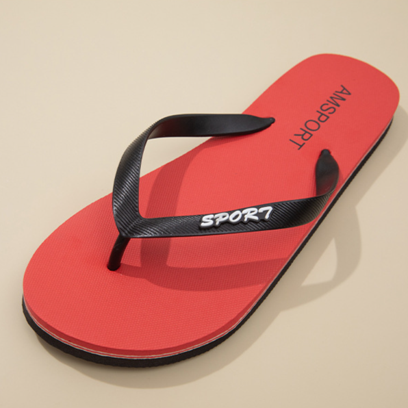 Sandale plate pentru bărbați, confortabile și elastice, potrivite pentru pantofii de acasă, vacanțe, stațiuni și plajă._voghion.com