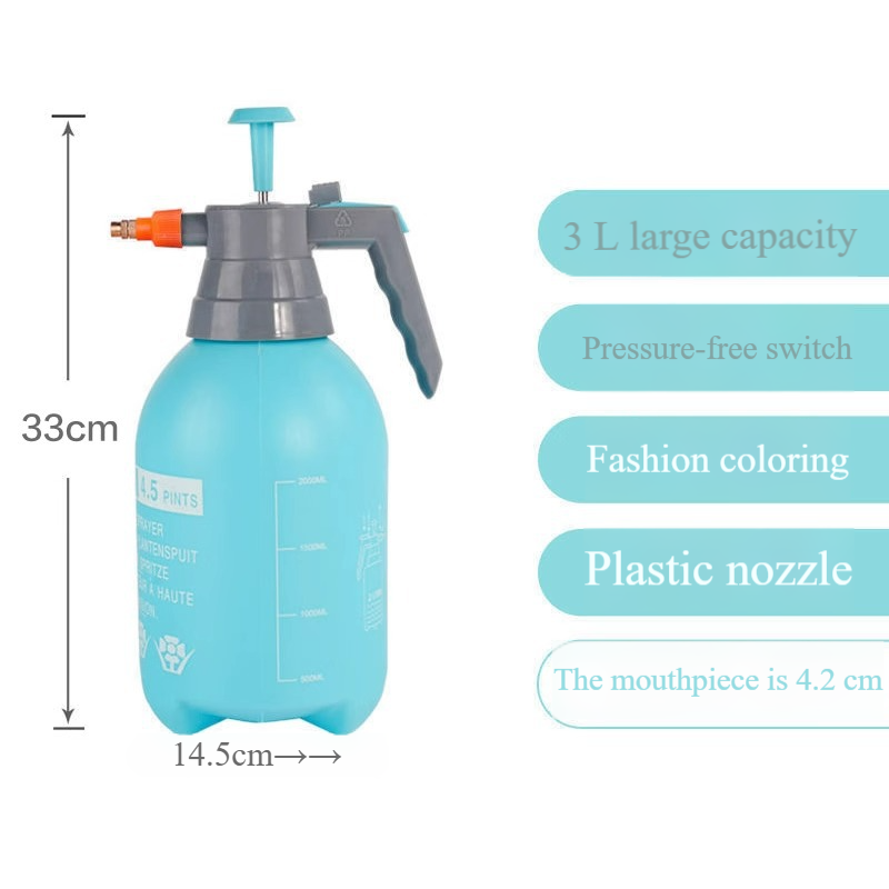 Pressure Spray Bottle For Plants - 1L Hand Pump Watering Can With Adjustable Nozzle, Fine Mist Sprayer For Garden, Flowers & Disinfection (2 Pack)_voghion.com