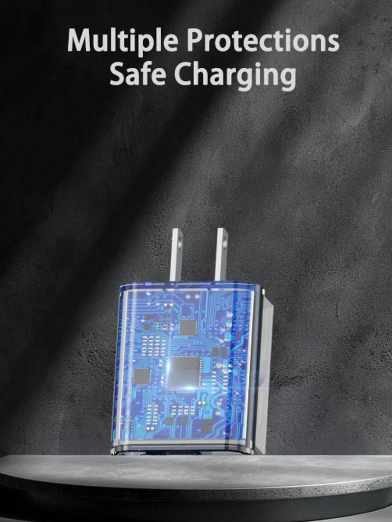 20W PD USB C Wall Fast Charger Adapter With USB-C To USB-C 3.3ft Fast Charging Cable_voghion.com