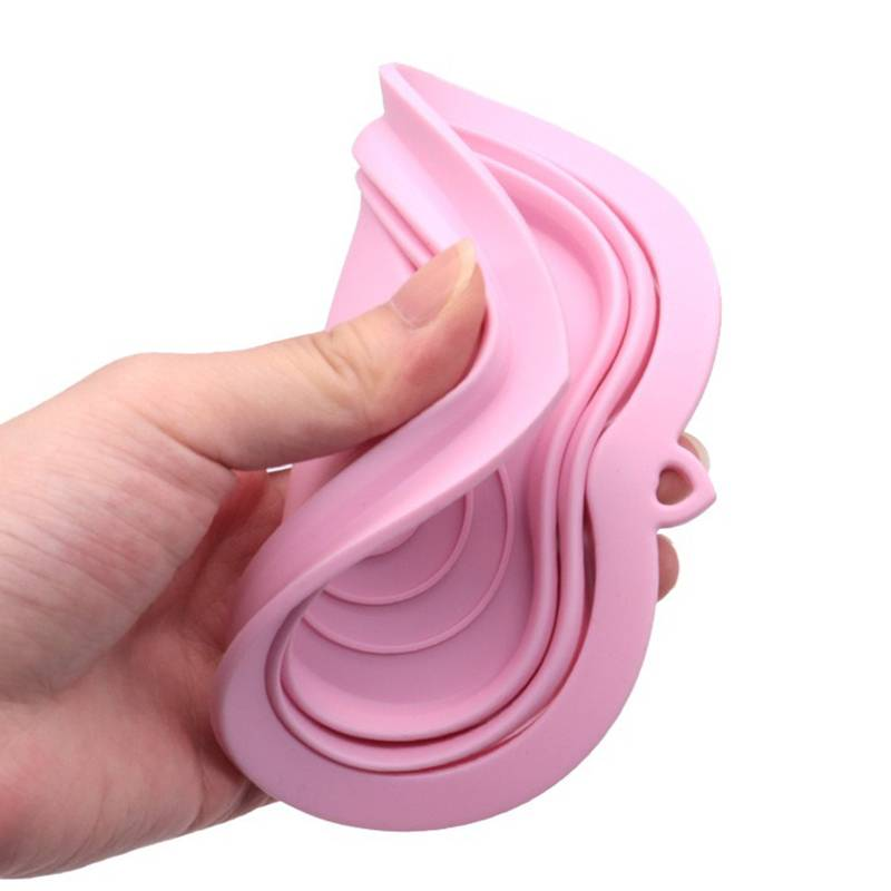 Foldable Heart Shaped Cute Dog Bowl Cat Bowl_voghion.com
