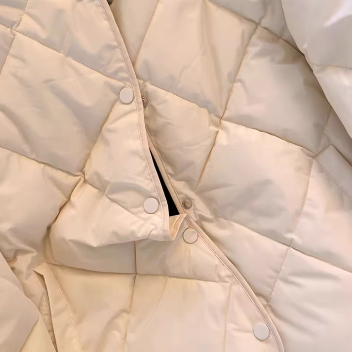 Cropped Quilted Puffer Vest – Korean Oversized Winter Coat (Lightweight, 4 Sizes, Petite-Friendly)_voghion.com