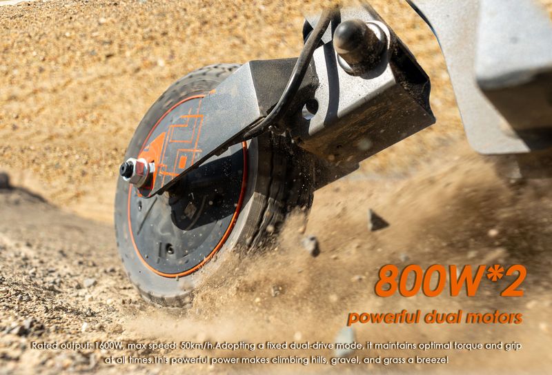 KuKirin G2 Ultra Folding Electric Scooter, 800W*2 Motor, 48V 18Ah Battery, 10 Inch Tires_voghion.com