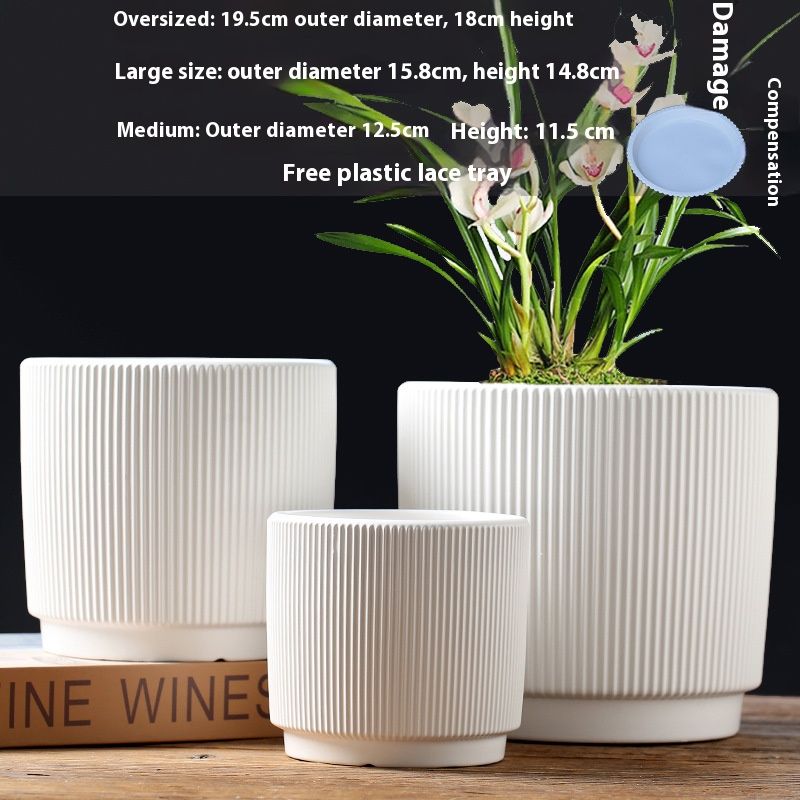 Elegantes Blumentopf-Set aus Keramik – handgefertigte dekorative Pflanzgefäße für Zuhause, Büro und Garten (verschiedene Größen und Stile)_voghion.com