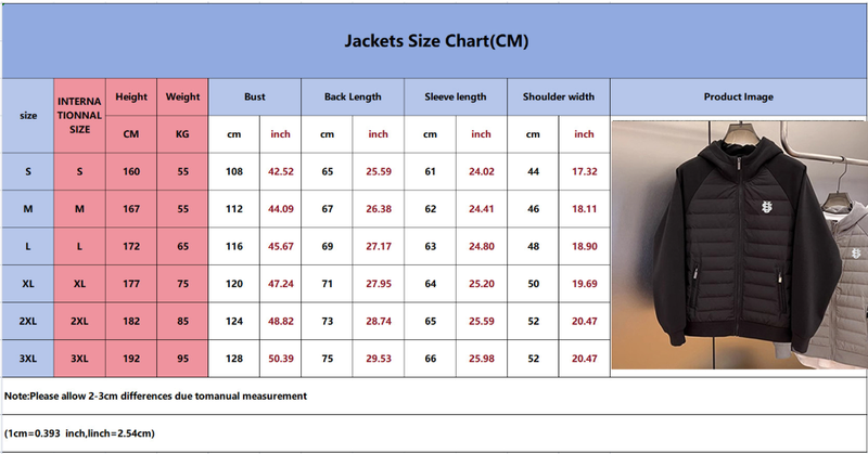 Men's Lightweight Embroidered Hooded Jacket - Oversized Streetwear Puffer Coat With Letter Print_voghion.com