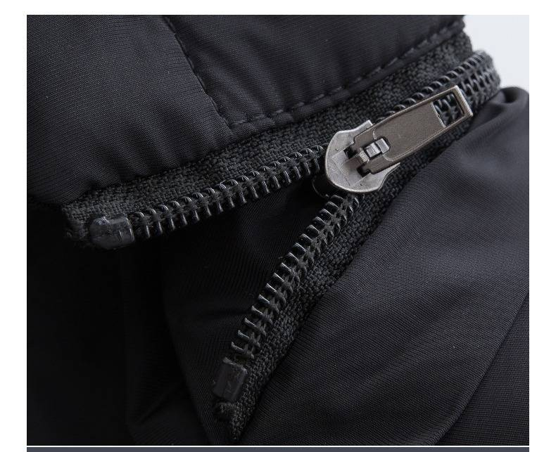 Veste sans manches matelassée d'hiver pour homme, à capuche amovible, fermeture éclair et col montant (noir, marine, olive, kaki, bordeaux)_voghion.com