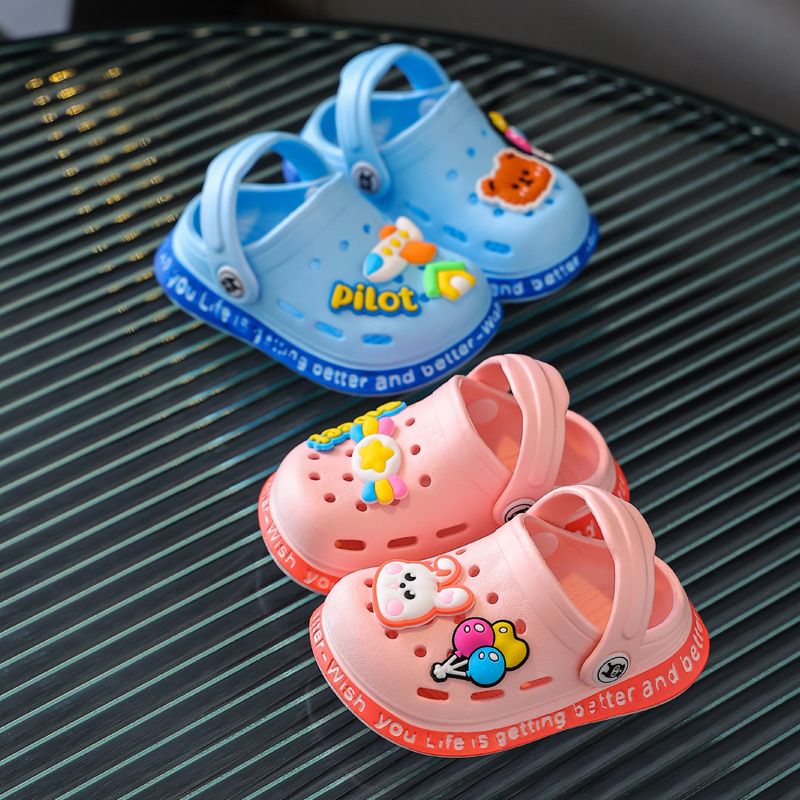 Chaussons enfants été garçons antidérapants bain bébé 1 3 ans bébé mignon filles trou 2 sandales_voghion.com