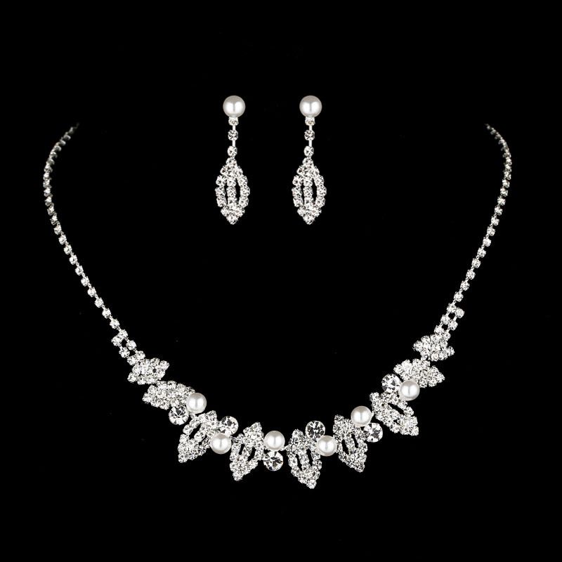 Set di gioielli di perle da 3 pezzi: collana, orecchini e bracciale, accessori da donna eleganti e versatili_voghion.com