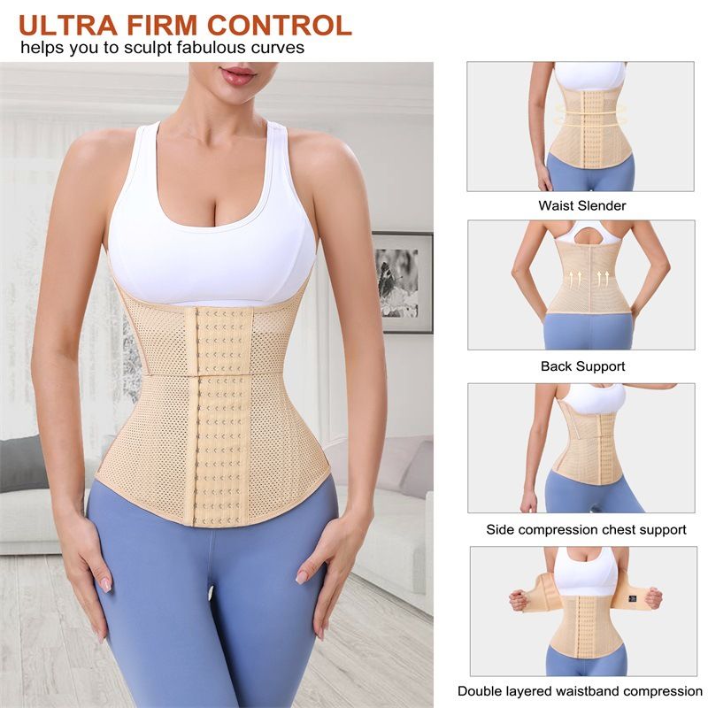 VoleFox Waist Trainer Fashion Yoga Belt With Adjustable Compression For Tummy Control And Chest Support_voghion.com