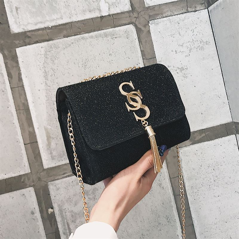 2023 Summer New Trendy Korean Style Women's Fashion Double S Crossbody Chain Shoulder Bag_voghion.com