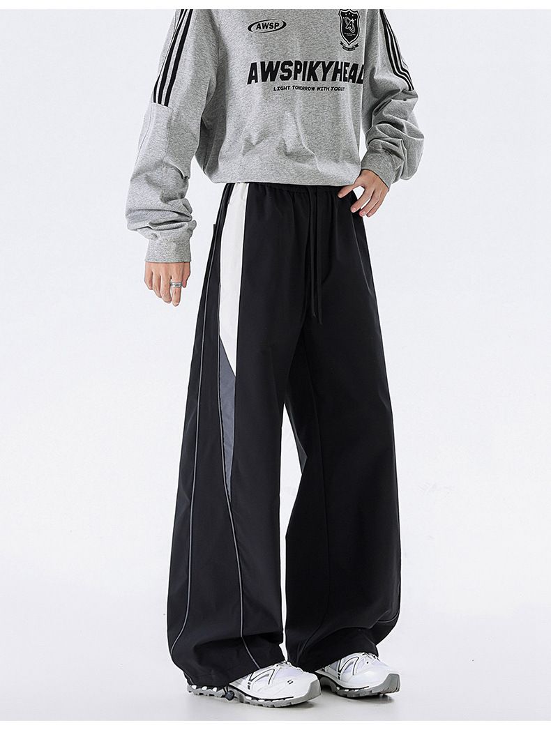 Tactische cargobroek voor heren – lichtgewicht, snel drogende rechte broek voor buiten en vrijetijdskleding (zwart/grijs, M-3XL)_voghion.com