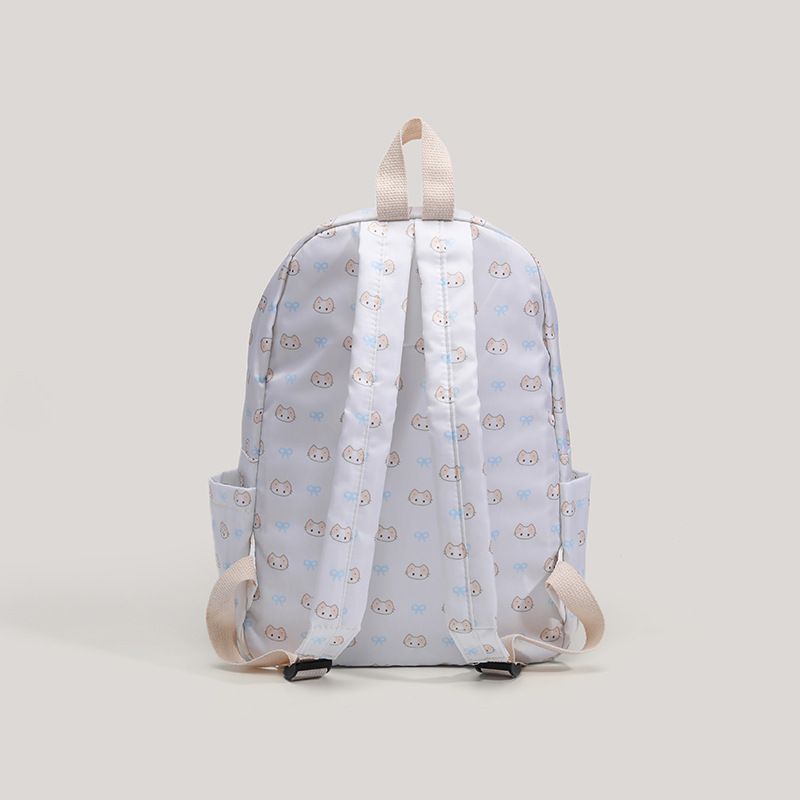 Zaino scolastico con motivo a cucciolo e gattino per studenti delle scuole medie e superiori, elegante zaino da college per studenti 2025, nuove tendenze primavera ed estate_voghion.com