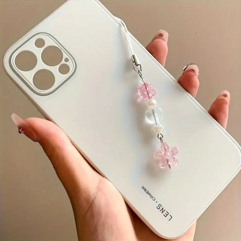 【Fiori di prugno】Accessori fatti a mano con perline Guben, catena per appendere il telefono, zaino con fiori di prugno_voghion.com