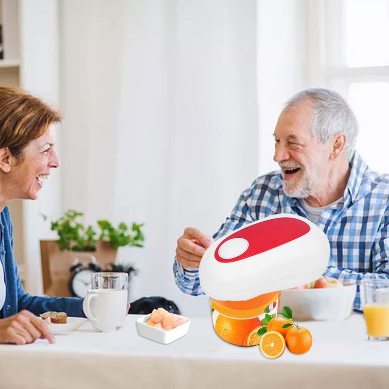 Apriscatole elettrico portatile apriscatole automatico con bordo liscio apriscatole elettrico portatile ergonomico apriscatole per barattoli di latta utensili da cucina_voghion.com
