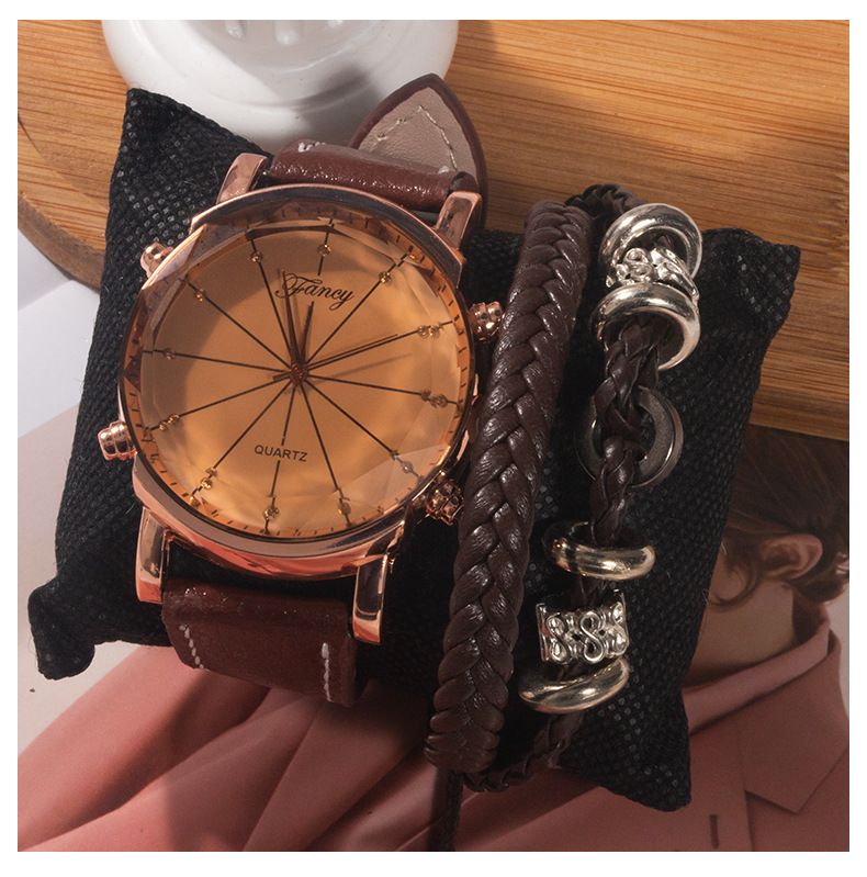 Set di orologi da uomo, orologio al quarzo da lavoro, set di braccialetti, scatola regalo, set di orologi da coppia per fidanzato_voghion.com