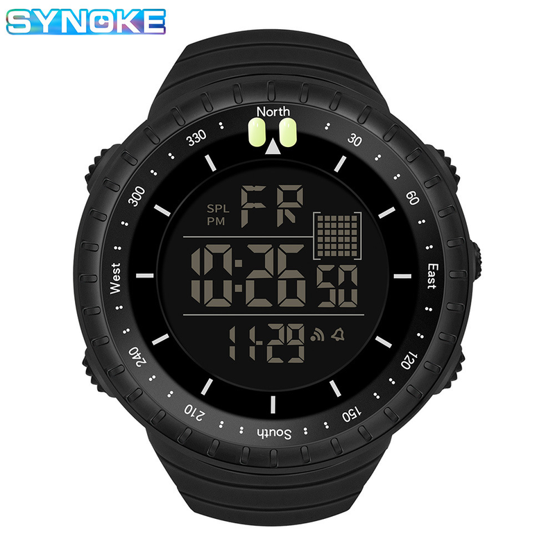 Factory Goods SYNOKE Men's Sports Electronic Outdoor Climbing Multi-Function Luminous Large Screen Waterproof Trendy_voghion.com