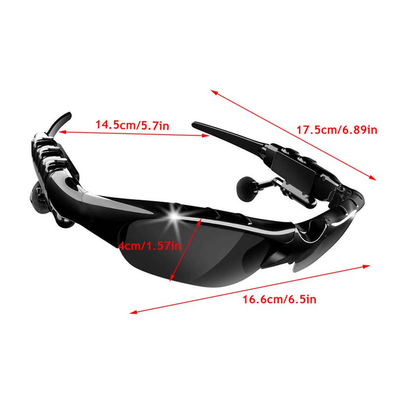 Gafas de sol polarizadas inteligentes de moda con Bluetooth 5.0, gafas de audio para deportes al aire libre, ciclismo, auriculares con sonido envolvente para escuchar música_voghion.com