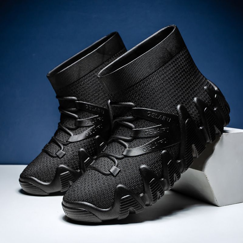 Neue Herren-Regenschuhe, modischer Trend, Regenstiefel, kurze Röhre, dicke Sohle, rutschfest, wasserdicht, verschleißfest, niedrige Röhre, Herrenmodelle_voghion.com
