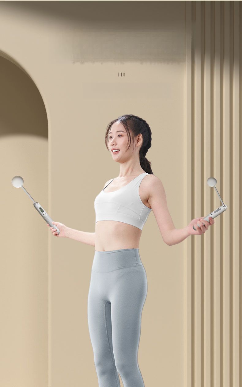 PVC Smart Counting Cordless Jump Rope Weighted Steel Wire Professional Speed Jumping Detachable Equipment Automatic_voghion.com