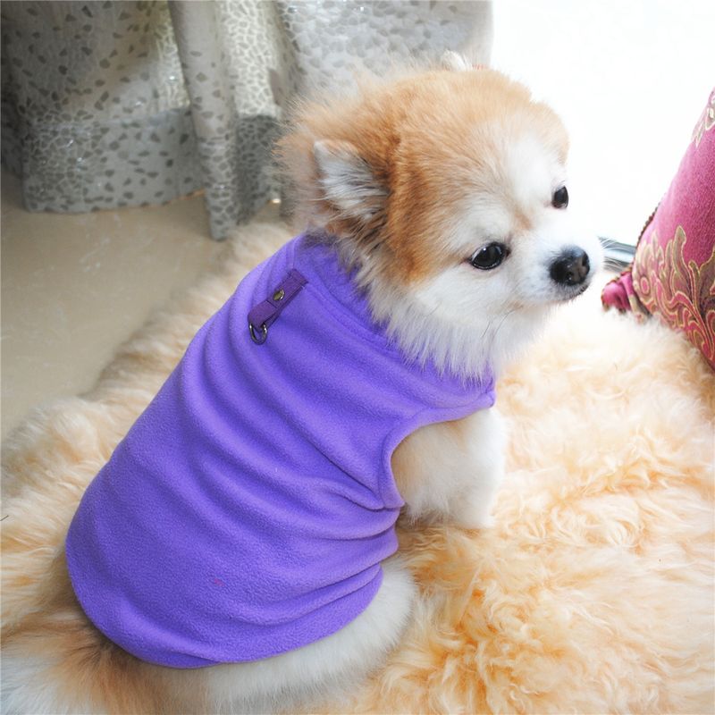 Abbigliamento per animali domestici diretto dalla fabbrica, per cani, autunno e inverno, in pile polare, fibbia di trazione, 27 colori brevettati, saranno oggetto di indagine_voghion.com
