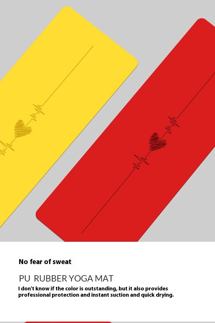 Luonnonkumia ja värikästä PU-joogamattoa, yksinkertainen ryhtilinja, yksilöllinen ja houkutteleva kuntoilu, liukumaton ja hikoilematon_voghion.com