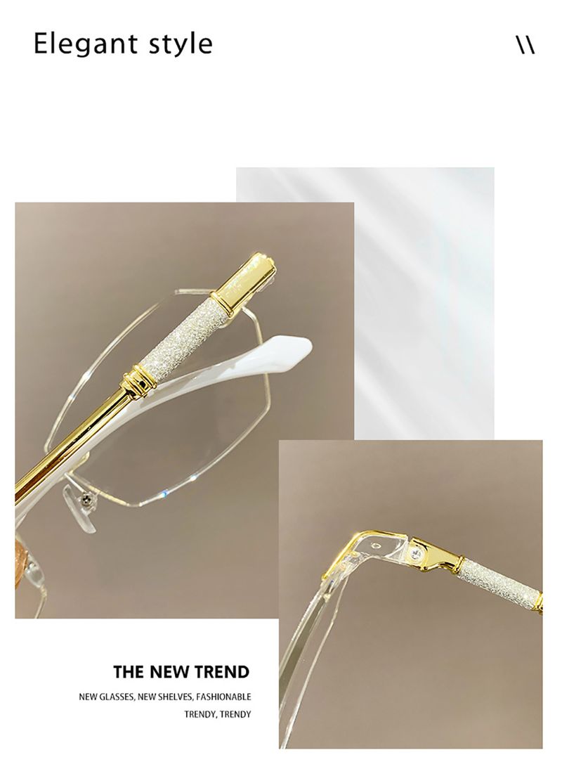 Ochelari de citit cu lumină albastră pentru femei, cu ramă ultra-refractivă, cu tăiere retro, pentru presbiopie, blocare a prezbiopiei_voghion.com