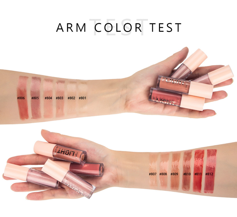 Explosive HANDAIYAN Mirror Water Gloss Liquid Lacquered Glass 6 Pack Lipstick Set Gift Box_voghion.com
