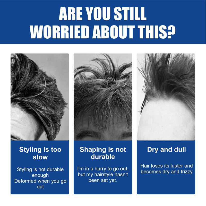 Cera per capelli in stick, non grassa, per riparare i capelli lisci, crespi, sciolti, fissati, a lunga durata, soffici e spezzati, gel per capelli da uomo impermeabile_voghion.com
