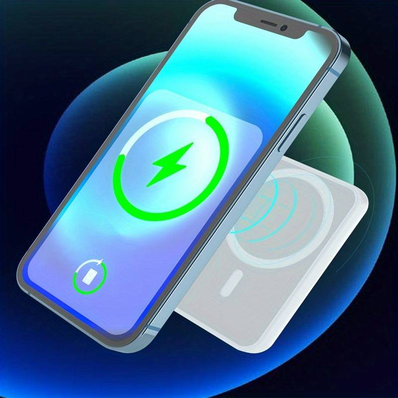 3000mAH Magnetic Wireless Charger Power Bank External Battery Portable For IPhone14/14Plus/14Pro/14ProMax /13/13Pro/13ProMax /12/12Pro/12ProMax _voghion.com