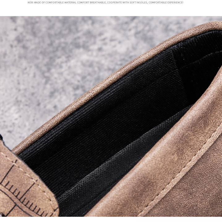 Doudou Shoes Men's Spring And Summer New Soft-soled Breathable Lazy Slip-on Casual Leather Shoes European Station Trendy British Loafers_voghion.com