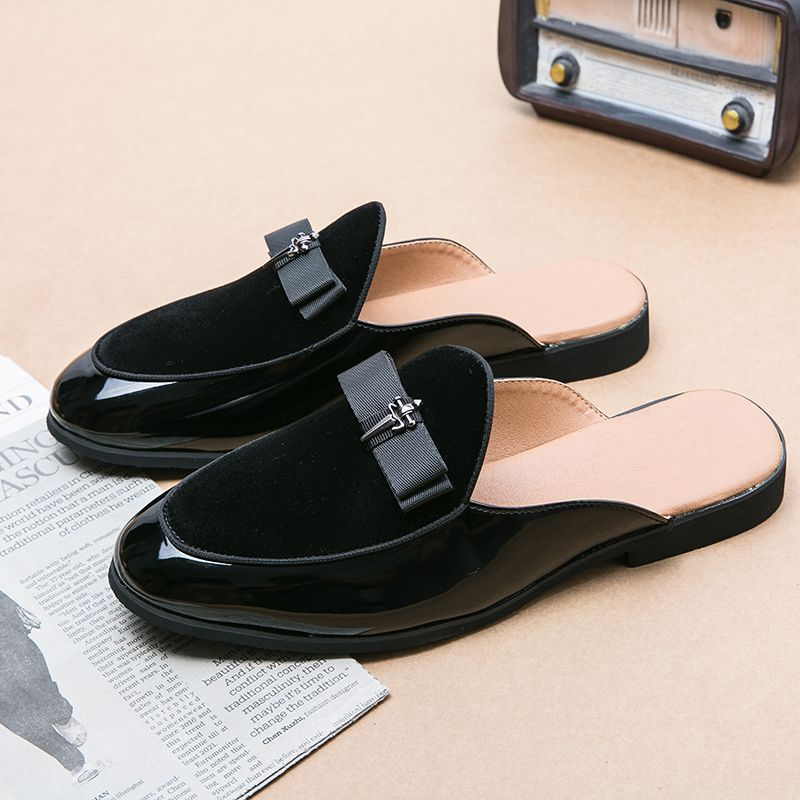 Italian Men's Slippers Men's Casual Shoes Summer Suede Loafers Moccasins Outdoor Sandals Carefully Designer Brand_voghion.com