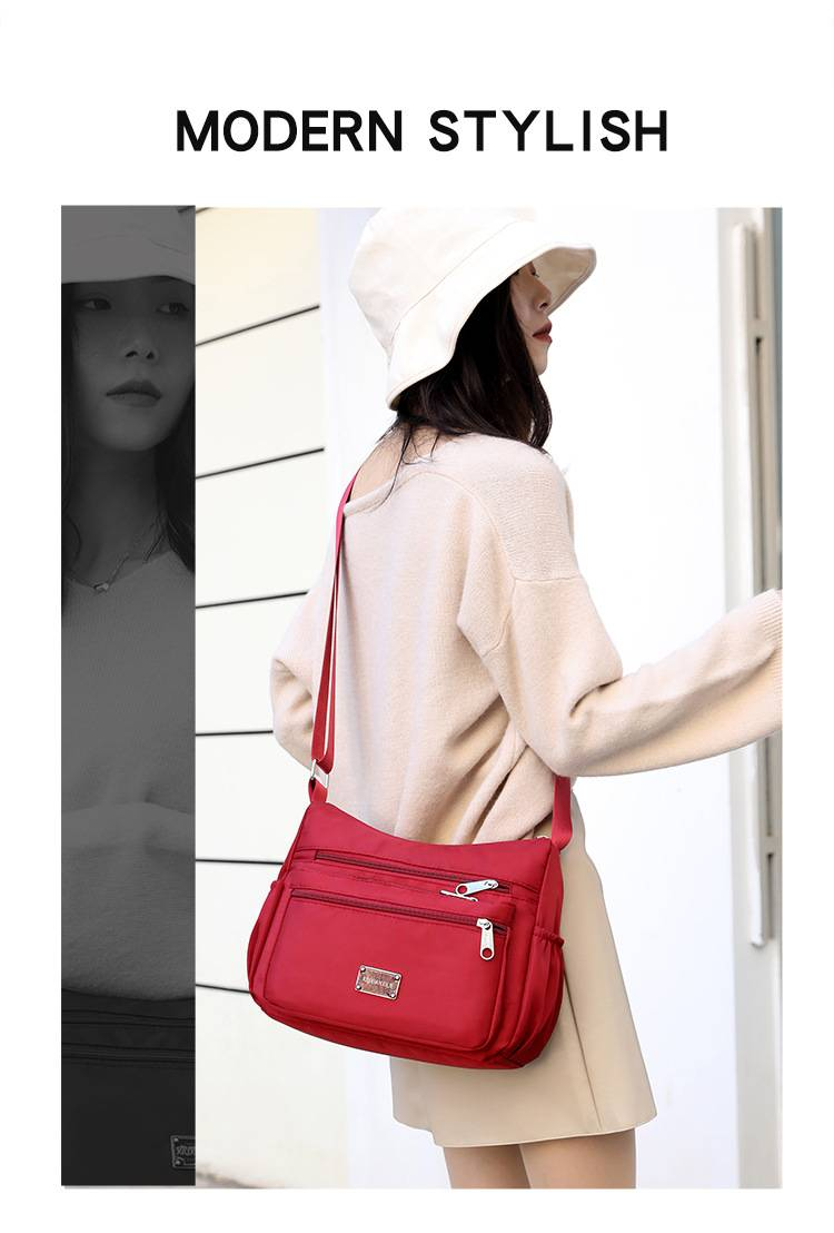 Large Capacity Oxford Cloth Shoulder Bag - Stylish Crossbody Bag for Middle-Aged Moms - Durable Canvas Tote_voghion.com