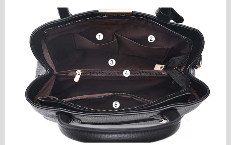 Women's Handbag Bag Women's Single Shoulder Diagonal Iron Pendant Decorative Large Capacity Portable Mother Bag_voghion.com