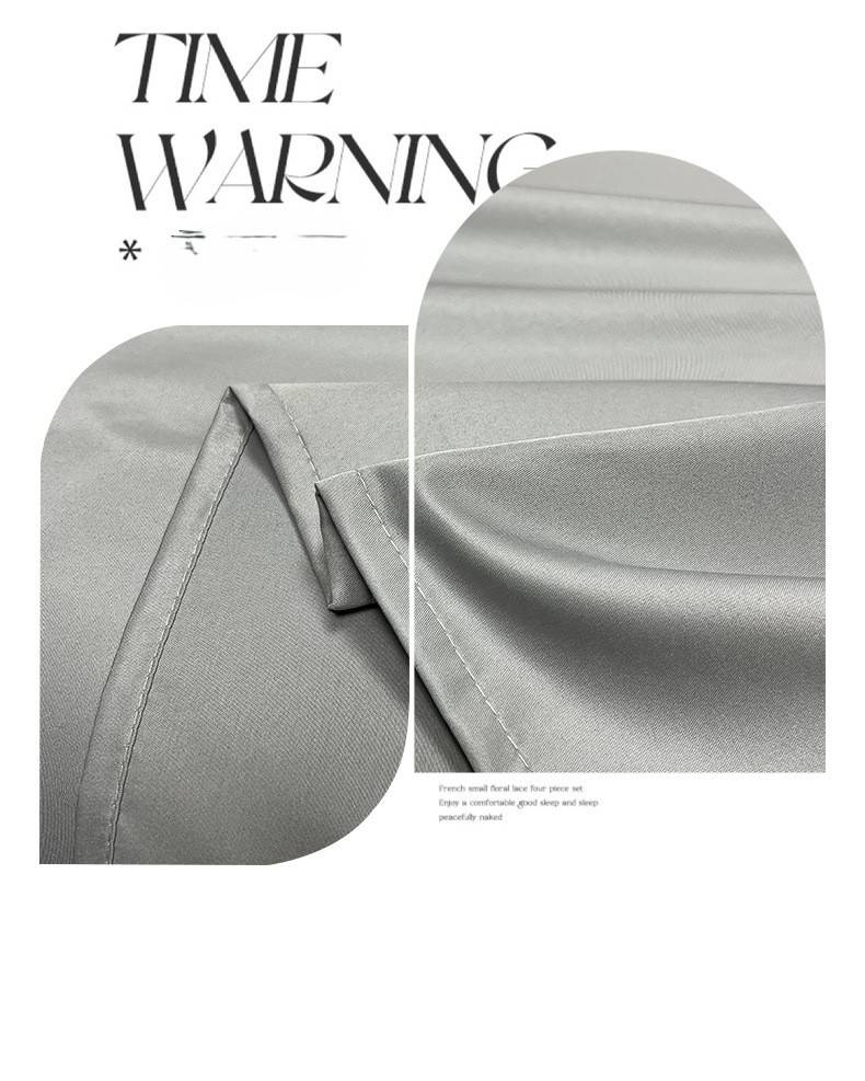 Premium Cooling Silky Satin Flat Sheet Bed Sheet 1PC_voghion.com