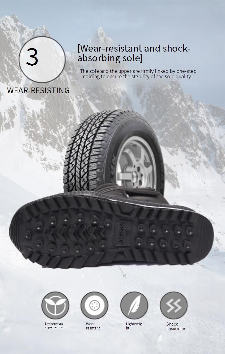 Men's & Women's Winter Snow Boots With Thick Fleece Lining, Waterproof & Slip-Resistant, High-Top Insulated Boots For Extreme Cold Weather_voghion.com