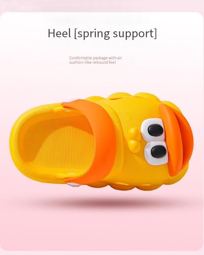 Kids Duck Slides – Zoccoli in PVC morbido per bambini e bambine con fori ad asciugatura rapida – Scarpe estive antiscivolo per interni/esterni (giallo/blu/verde/rosa/grigio)_voghion.com