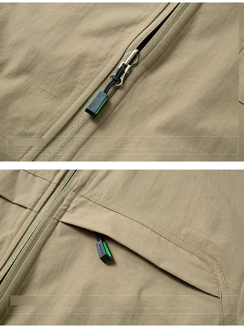 Colete utilitário masculino com forro de lã polar – Gola alta e quente, design com vários bolsos, reversível e leve para uso casual e ao ar livre._voghion.com