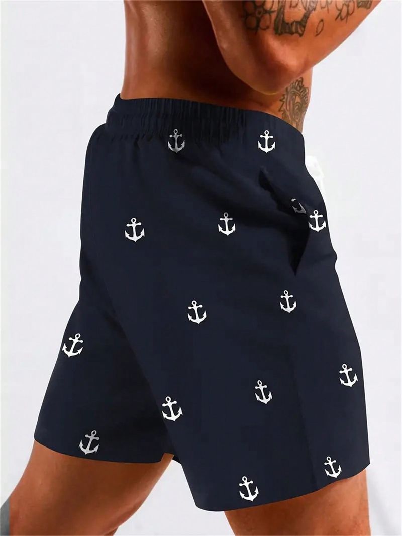 Men's Clothing Professional Hot Spring Quick Drying Anti Embarrassment Swimming Trunks Shorts Loose Boxer High Elastic Beach Pants_voghion.com