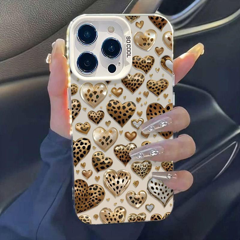 Heart Leopard Print Case For Xiaomi 15/14 Pro, 13 Ultra, New 12X, Matte 10S_voghion.com