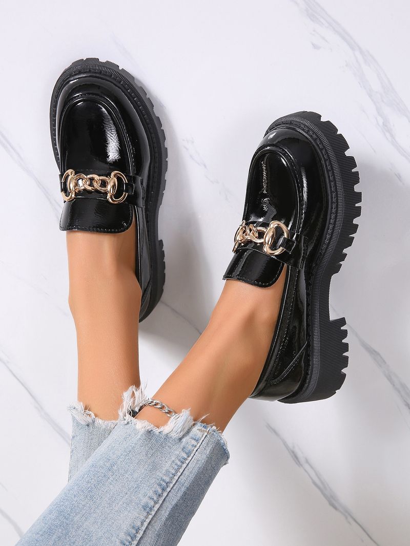 Stylish Women's New Platform Slip-on Loafers_voghion.com