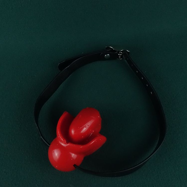 Abaisse-langue fixe invisible en silicone, accessoire de bâillon SM forcé, boule, plug buccal sexy_voghion.com