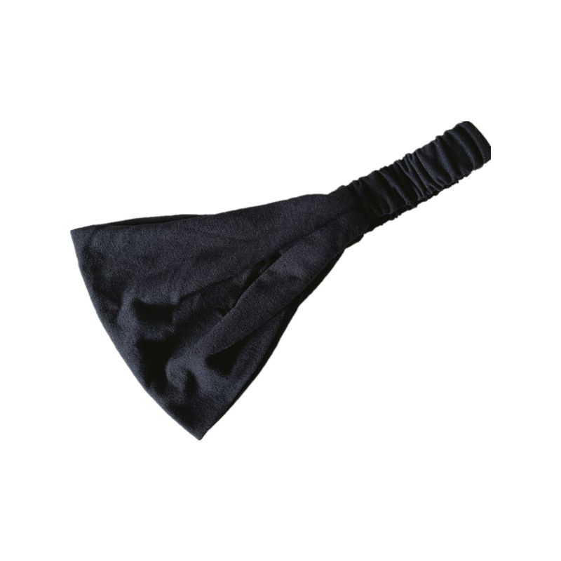 fascia sportiva che assorbe il sudore fascia elastica per la corsa lavaggio viso bagno nero uomo e donna asciugamano per capelli_voghion.com