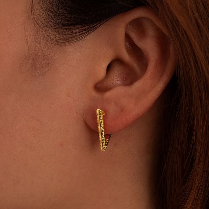 Orecchini geometrici versatili alla moda all'ingrosso con triangolo in acciaio inossidabile per donna, fornitura diretta transfrontaliera_voghion.com