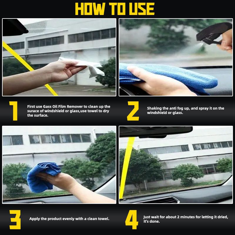 Ryekew Long-lasting Spray, Suitable For Car Glass And Helmets, Windshield Anti-fog Spray_voghion.com