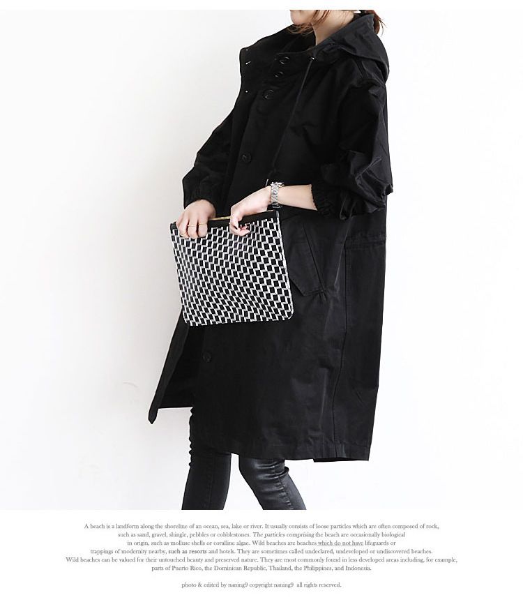 2025 Frühling und Herbst Neue Koreanische Ausgabe Casual Damen Mittelgroße bis lange Überknie Lose Große Outcoat im britischen Stil_voghion.com