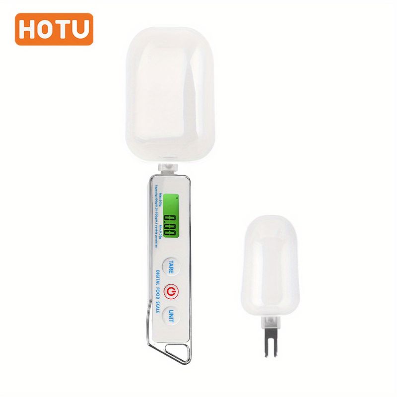 Nauwkeurige maatlepelweegschaal - Draagbare elektronische keukenweegschaal voor koken en bakken - 17,63 oz / 0,0035 oz / 500 g / 0,1 g Hoge precisie gewichtsmeting_voghion.com