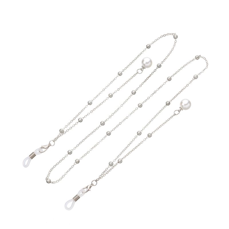 Perlenquaste, lange Brille, Metall, runde Perlenkette, Gesichtsmaske, Befestigungszubehör_voghion.com