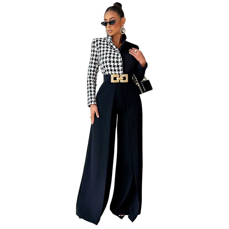 Damenbekleidung, drapiert, locker, schmal, weites Bein, einfarbig, gerader Stil, modische Freizeithose_voghion.com