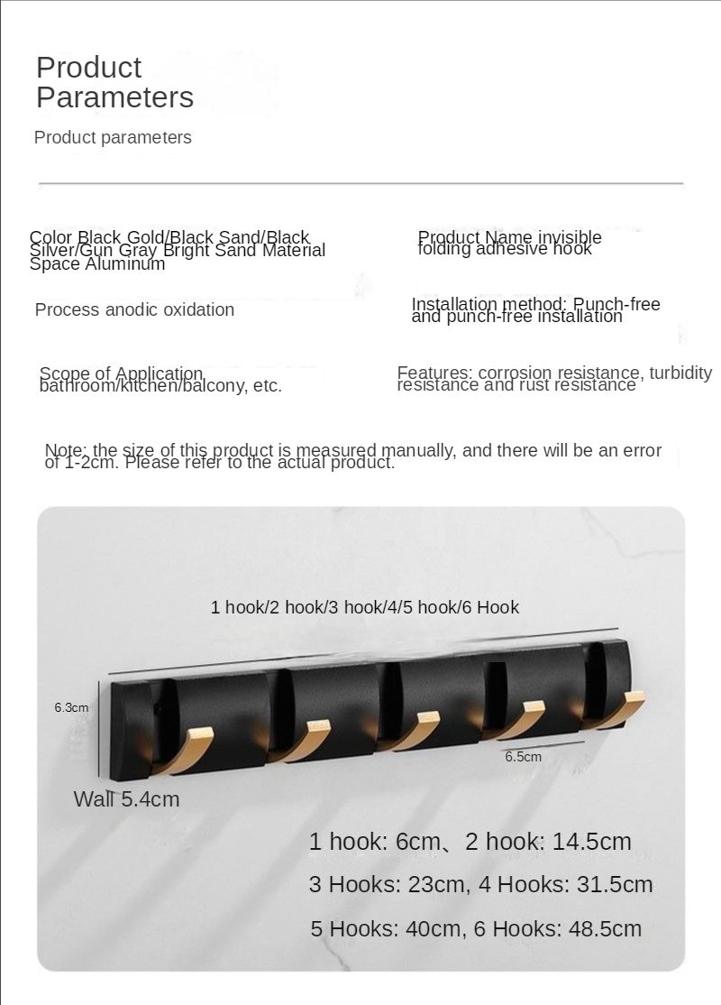 Toalheiro dobrável sem pregos para porta de banheiro/parede_voghion.com