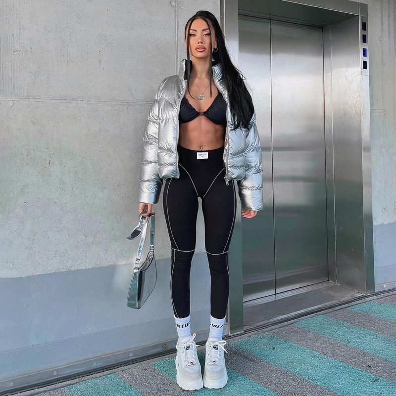 Women's Yoga Pants For Four Seasons, Contrasting Colors, High-waisted, Tight-fitting Butt-lifting Leggings, Fashionable_voghion.com