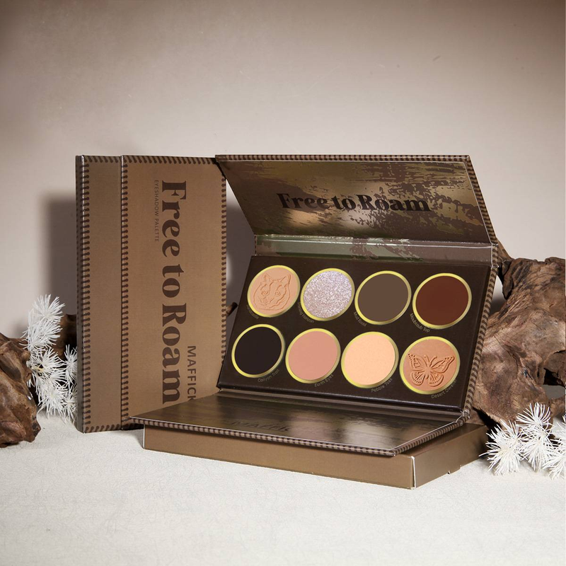 Free Roam 8-color eyeshadow tray matte pearl burst_voghion.com